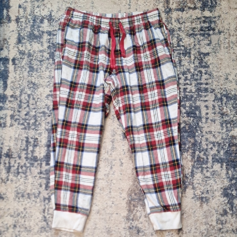 Old Navy Women's Holiday Plaid Pajama Bottoms Size M